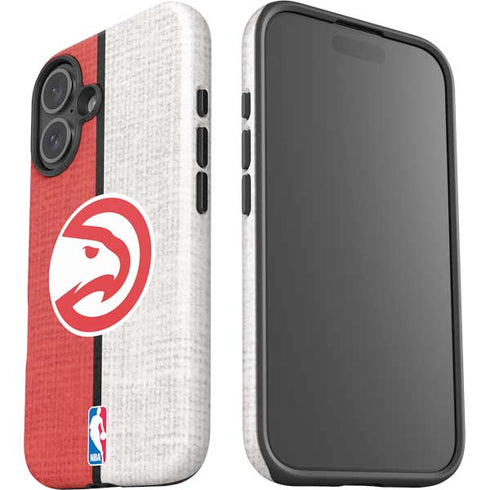 NBA Atlanta Hawks Canvas iPhone 16 Impact Case